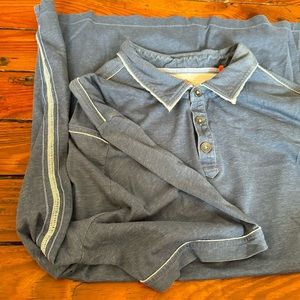 Tommy Bahama Blue Polo 100% Pima Cotton Size XL